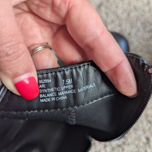 Me Too Black Wedge Ankle Boots | Women’s 7.5 | Vegan Leather Zip Booties - Picture 7 of 8